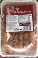Langoustines entières crues surgelées