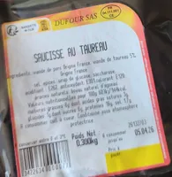 Saucisse au taureau