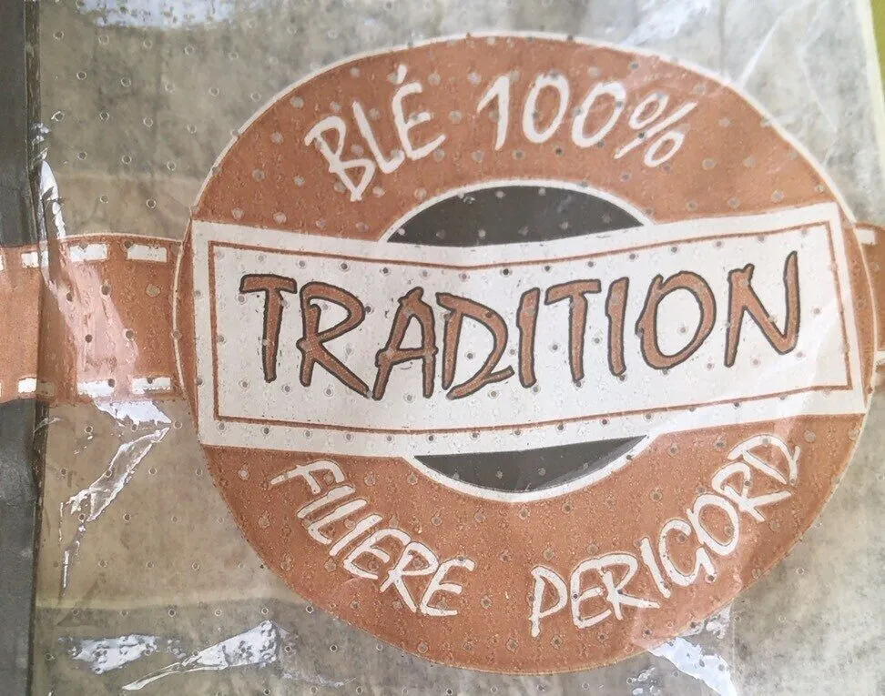 Baguette de pain  tradition 100% blé