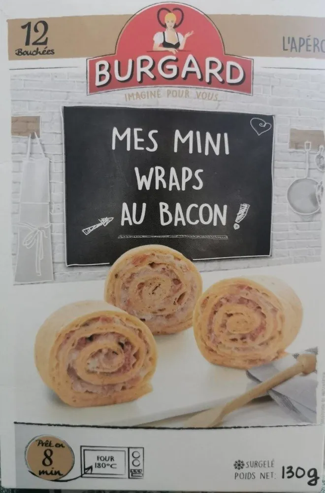 Mes mini wraps au bacon