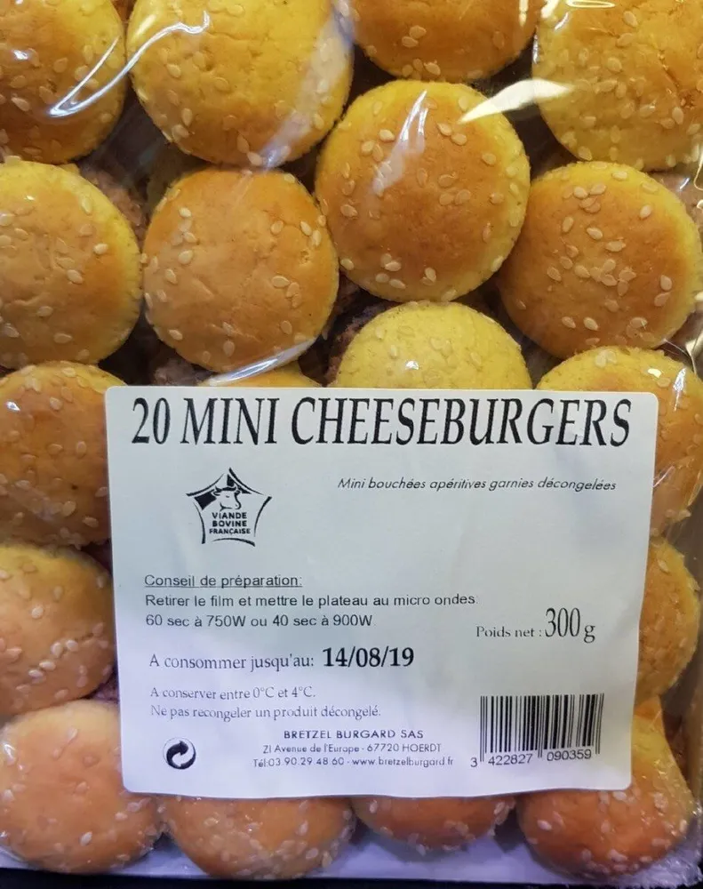 mini cheeseburger