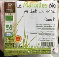 Le Maroilles bio au lait cru entier Quart