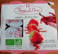Coulis de fraises bio