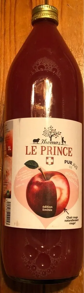 Jus de pomme rouge