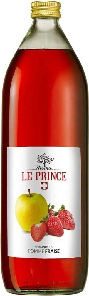 Jus pomme fraise