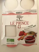 Purée de pomme fraise rhubarbe bio