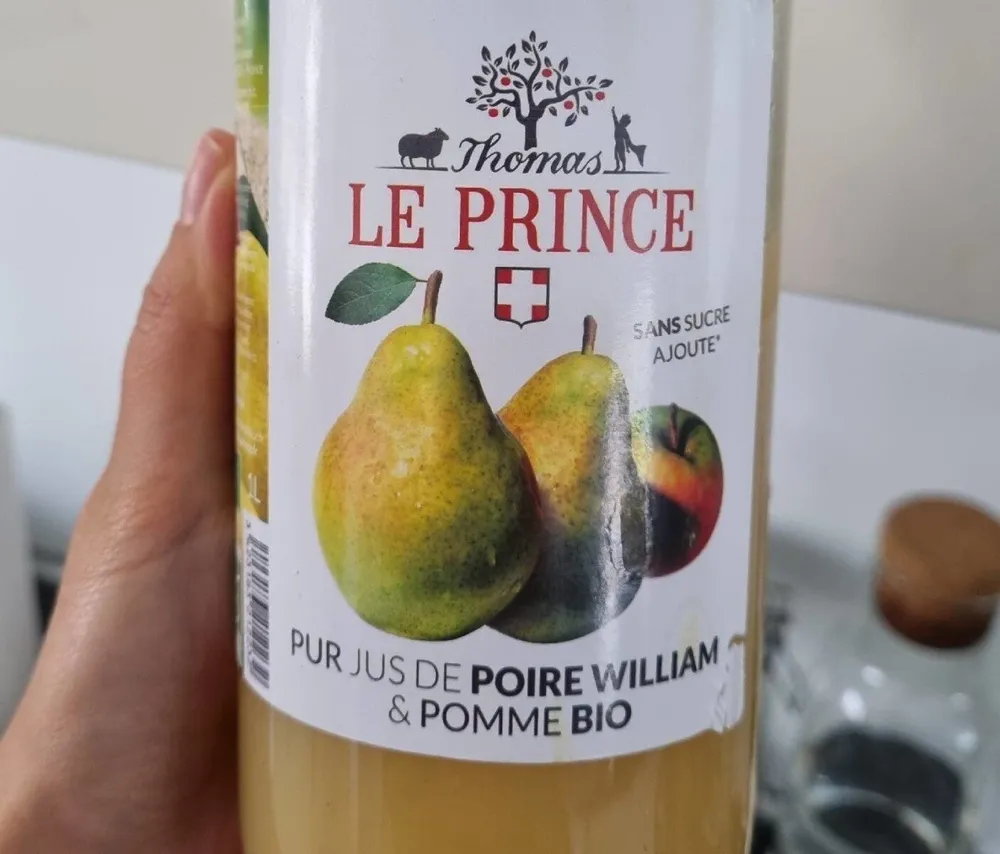 Jus de poire William et pomme bio