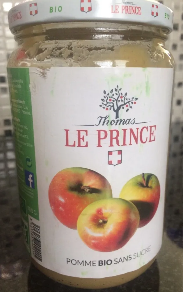 Compote de pommes pomme bio sans sucre