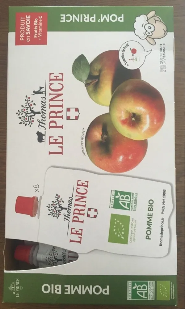 Organic apple sauce
