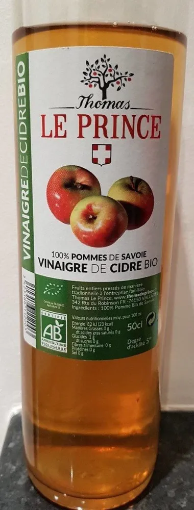 Vinaigre de cidre bio