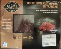 Boeuf fumé cuit au sel en tranche