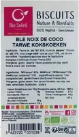 Biscuits Nature et Bienfaits  Blé Et a La Noix De Coco