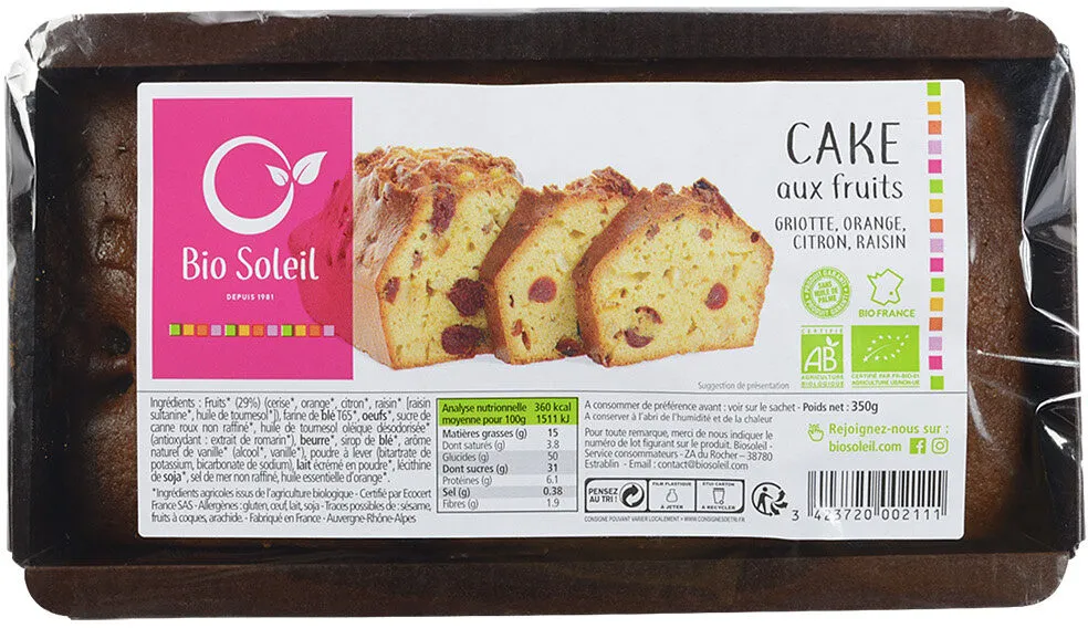 Cake aux fruits