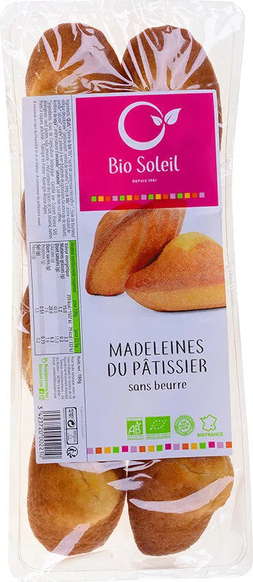 Madeleines du Pâtissier sans beurre