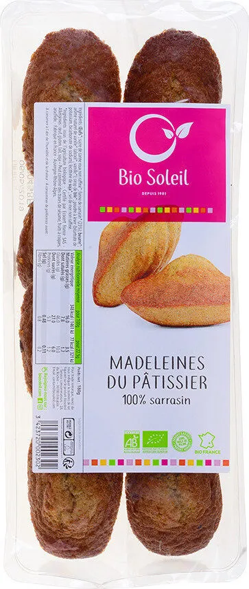 Madeleines du pâtissier 100% sarrasin