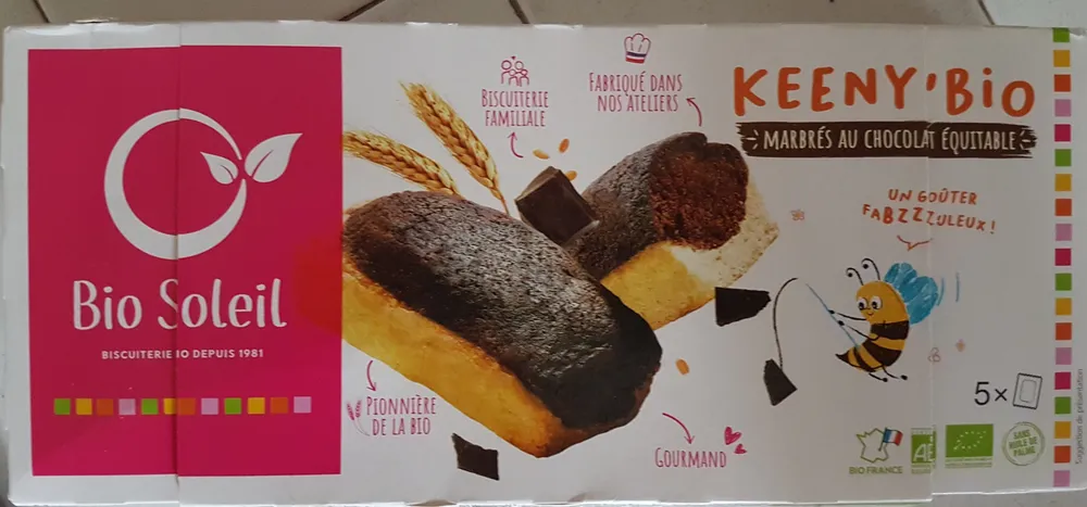 Keeny Bio - Marbrés au chocolat équitable