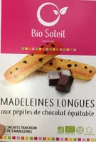 Madeleines longues chocolat