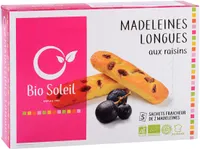 Madeleines Longues aux Raisins