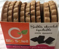 Sablés chocolat équitable