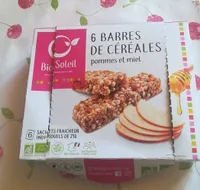 6 barres de céréales pomme et miel