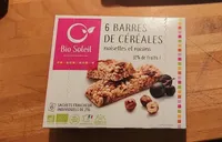 6 barres de cereales