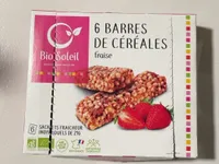 Barres de céréales fraise