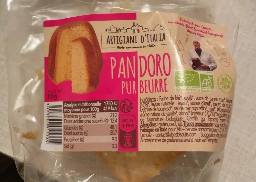 Pandoro pur beurre