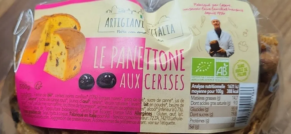 LE PANETTONE AUX CERISES