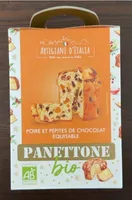 PANETTONE POIRE ET PÉPITES DE CHOCOLAT ÉQUITABLE