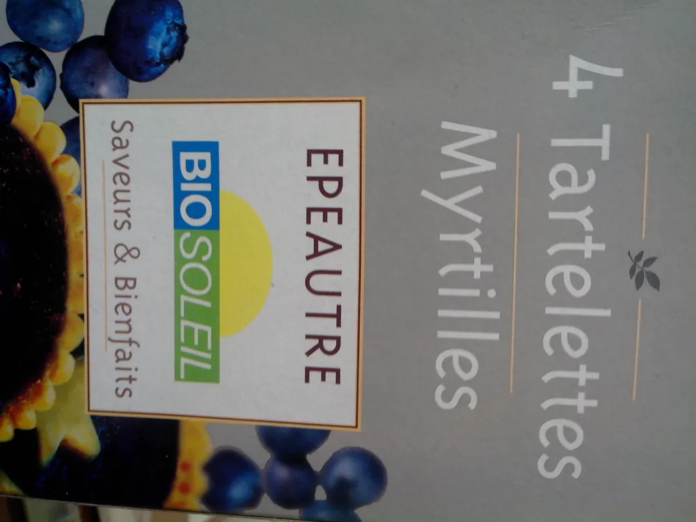 4 Tartelettes Myrtilles Épeautre