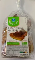 9 madeleines marbrées au chocolat équitable