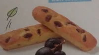 Madeleines longues aux raisins