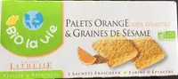 Palets Bio Orange & Graines De Sésame 100% épeautre