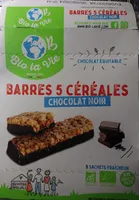 Barre 5 céréales chocolat noir