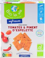 Mybioscore - Crackers Tomates & Piment d'Espelette