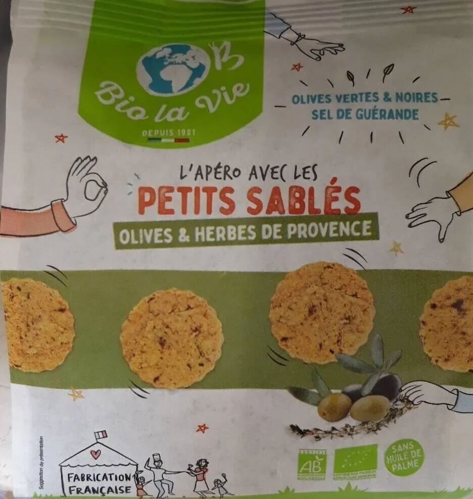 Petits sablés olives et herbes de provence