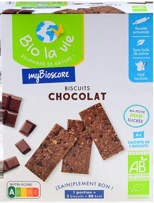 Mybioscore - Biscuits au chocolat bio