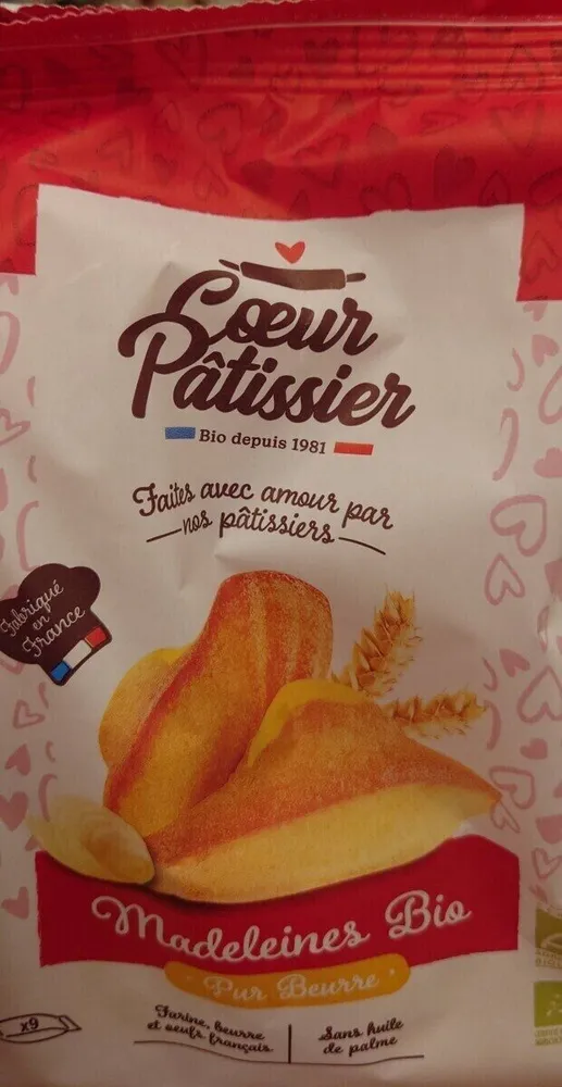 Madeleines pur beurre Bio