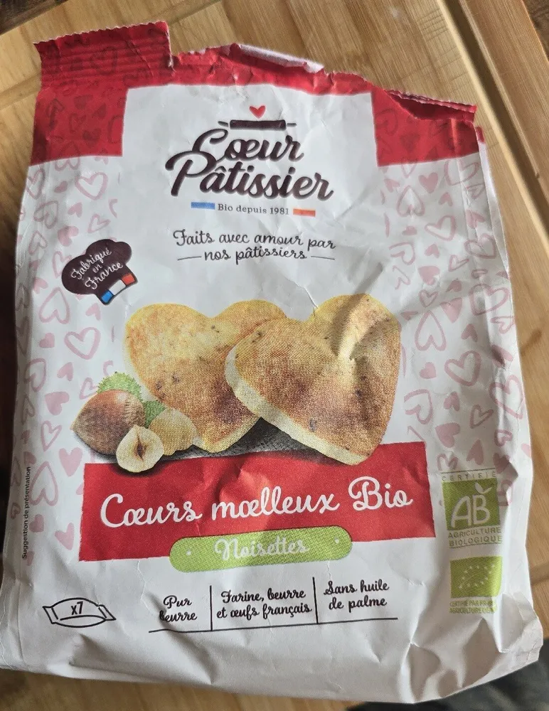 Cœurs Moelleux Bio Noisettes