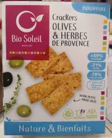 Nature&Bienfaits Crackers Olives et Herbes de Provence