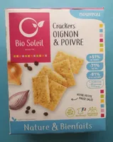 Nature&Bienfaits Crackers Oignon et Poivre