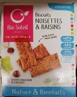 Biscuits noisettes & Raisins