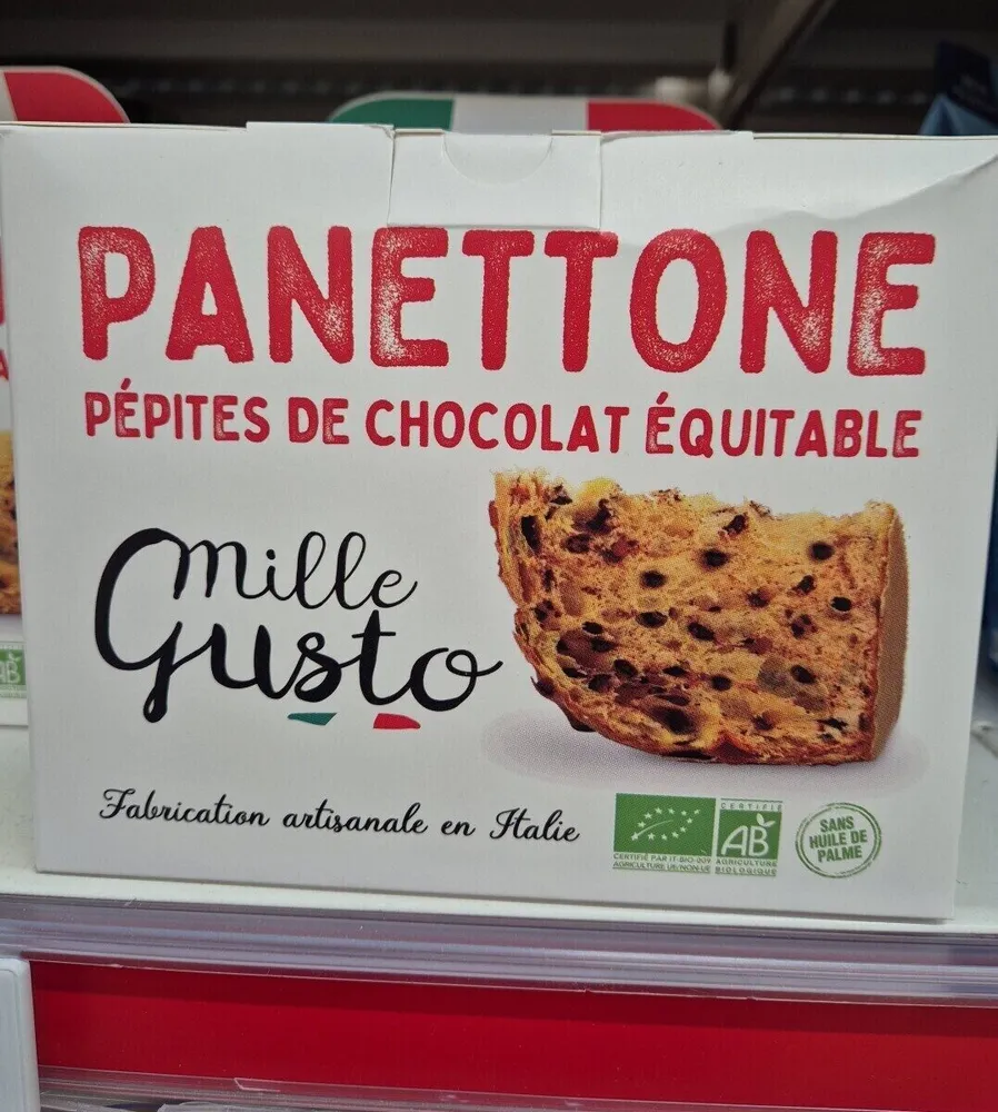 Panettone pépites de chocolat équitable