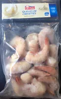 Queurs de crevettes crues congelees