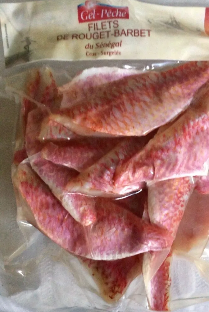 Filet de rouget barbet du senegal avec peau-crus surgelés