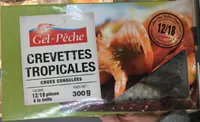 Crevettes tropicales crues congelées