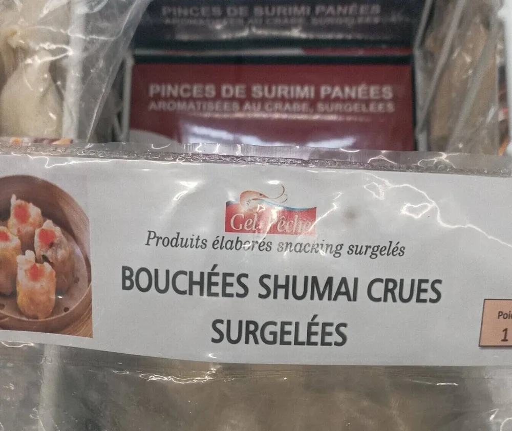 Bouchées shumai crues