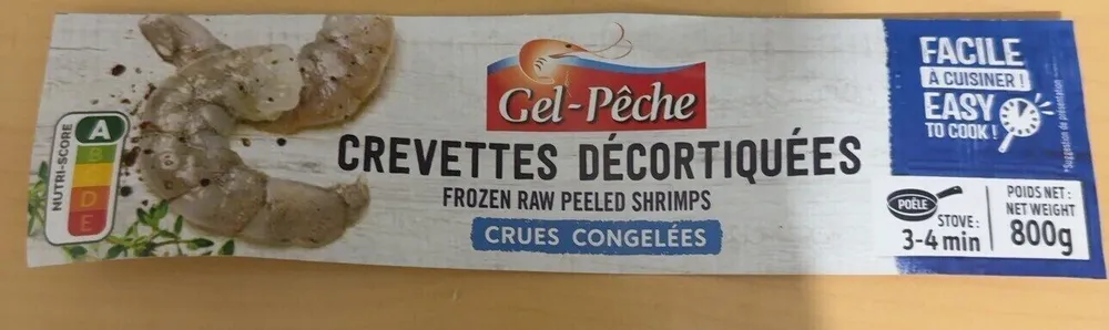 Crevettes décortiquees