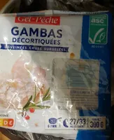 Gambas décortiquées