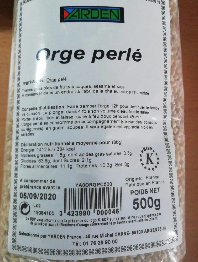 Orge Perlé